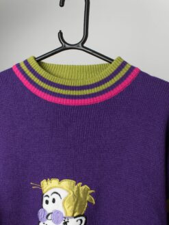 Vintage Maximilian jumper in purple and pink - Medium / Large