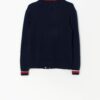 Vintage Navy Blue Preppy Cardigan With Red And White Details Xs Small 3