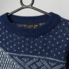 Vintage Norlaender blue sweater with geometric design - Large
