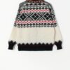 Vintage Norwegian wool cardigan with stunning geometric design - Medium / Large