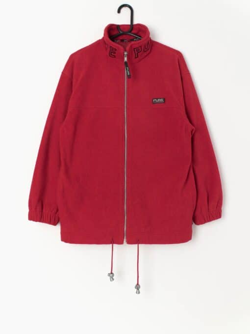 Vintage Red Fleece By Pure Medium