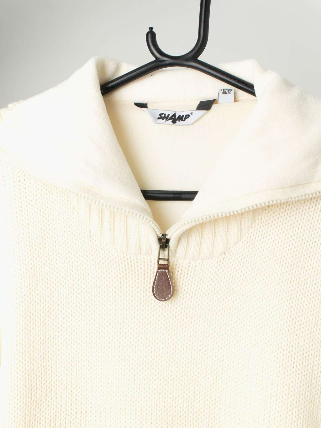 Vintage Shamp knitted jacket in soft white - Small / Medium