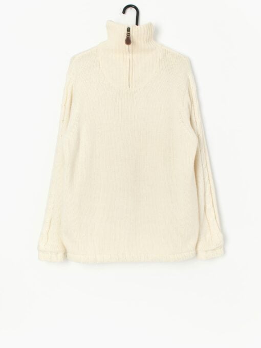 Vintage Shamp knitted jacket in soft white - Small / Medium