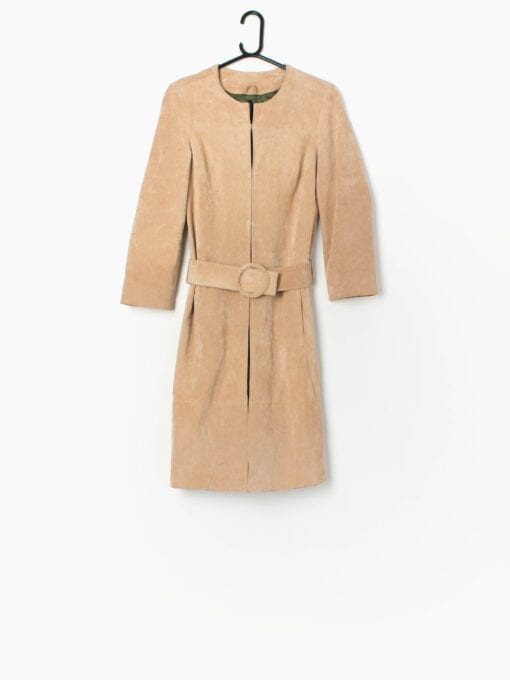 Vintage womens Naf Naf suede coat - XS / Small