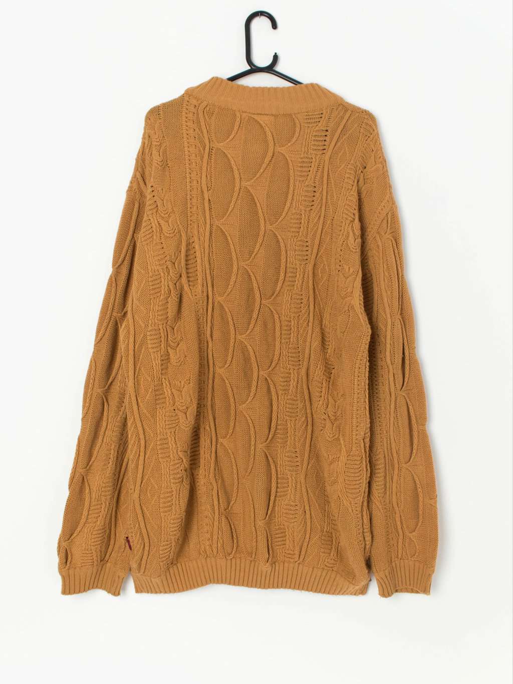 Vintage Southpole mustard yellow coogi style longline jumper - Large / XL - Image 3