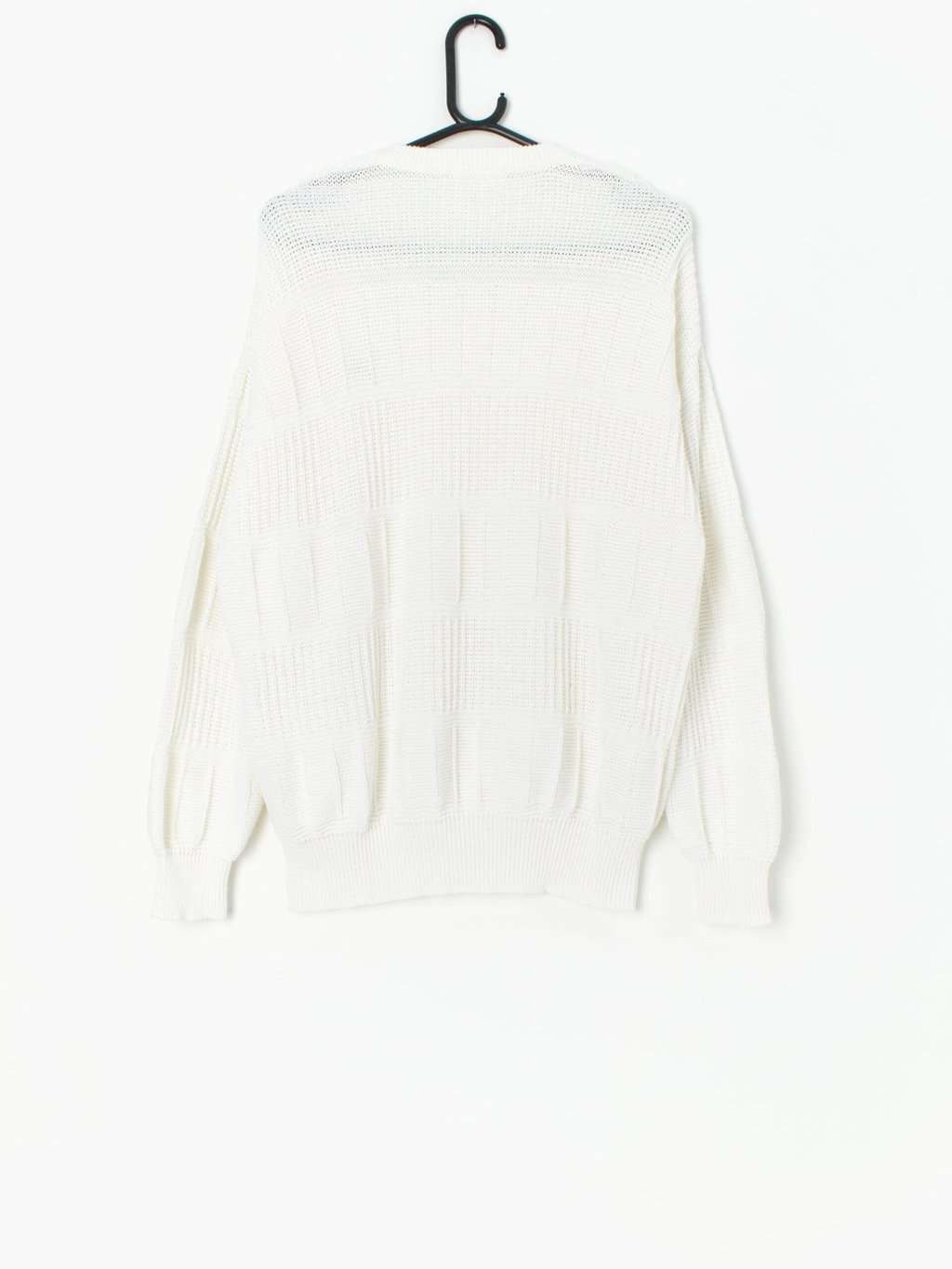 Vintage Adidas jumper in white - Large / XL - Image 3