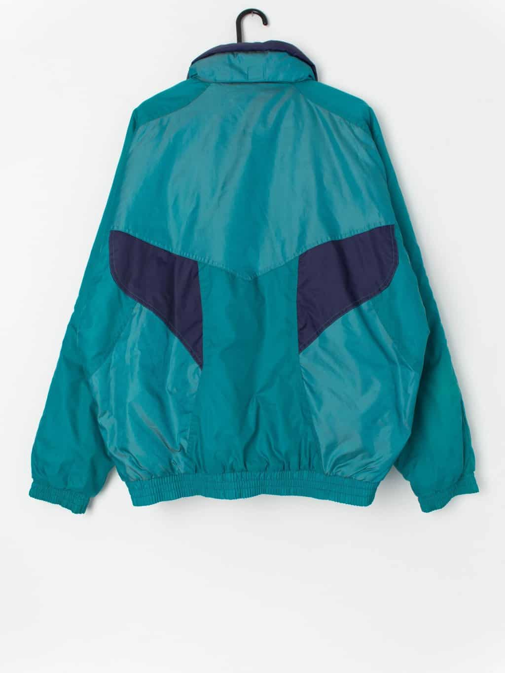 Vintage Etirel men's ski jacket in a fantastic ocean blue and purple