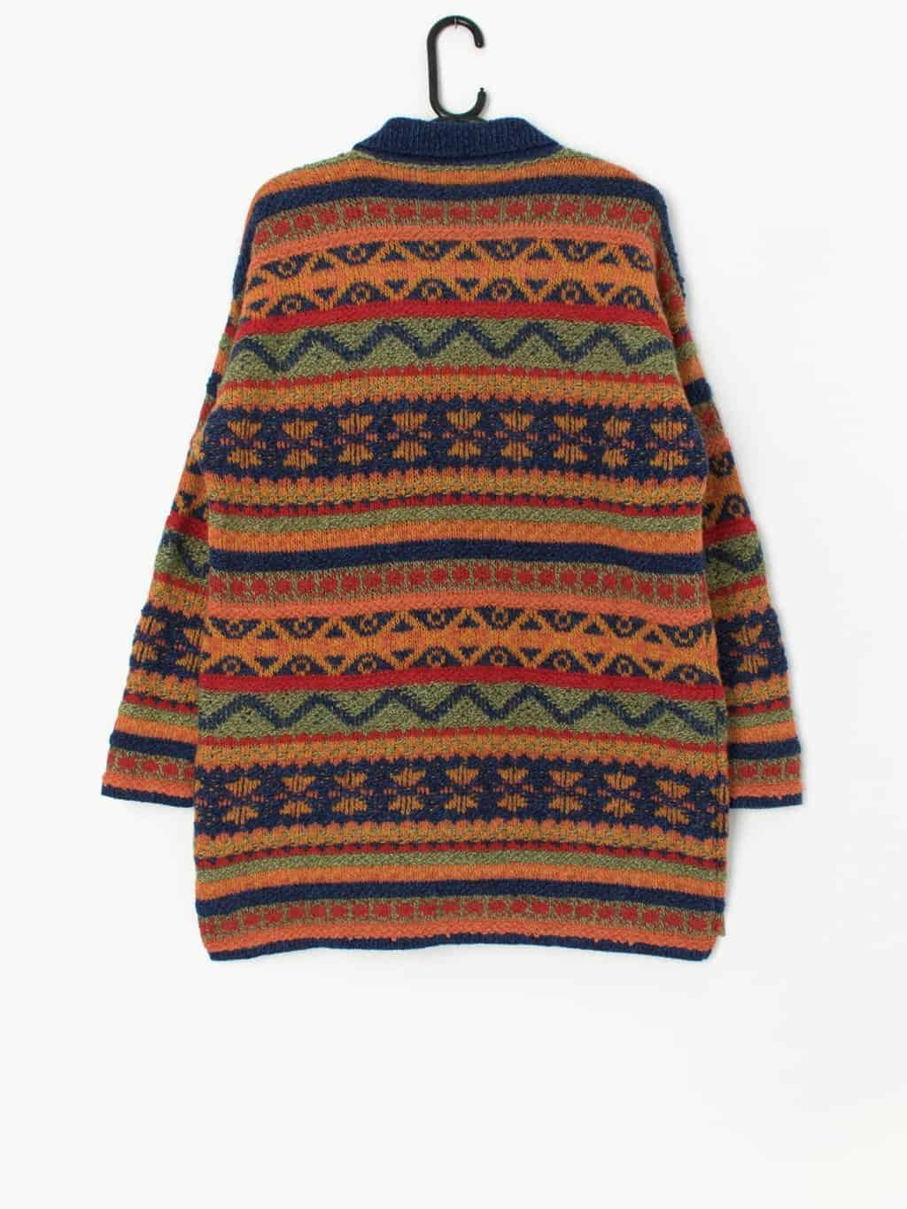 Vintage bright cardigan coat - Large - Image 3