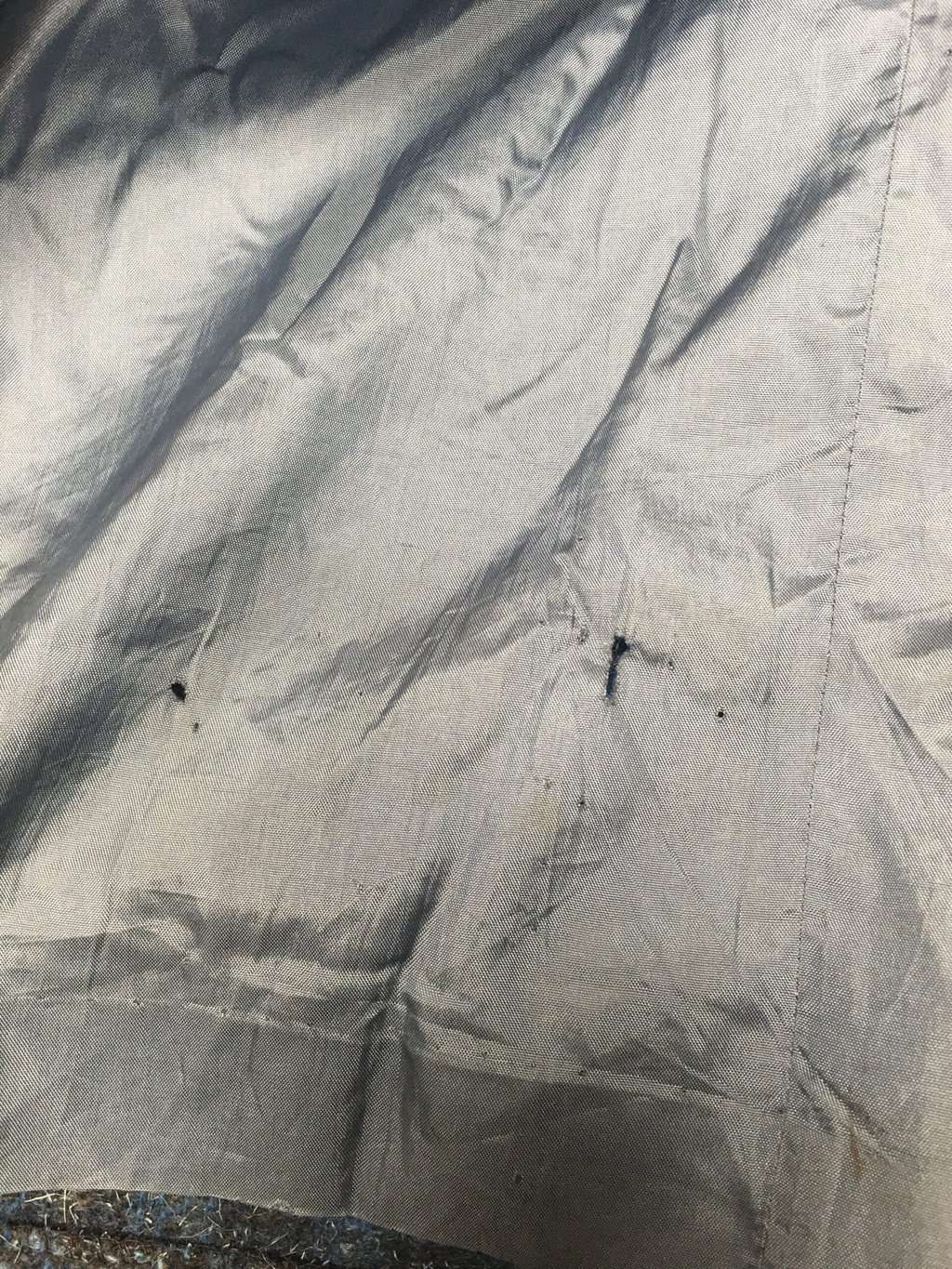 Vintage wool coat in tweed with fur collar - M - Image 5