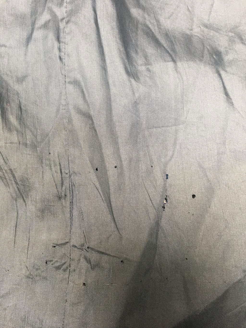 Vintage wool coat in tweed with fur collar - M - Image 6