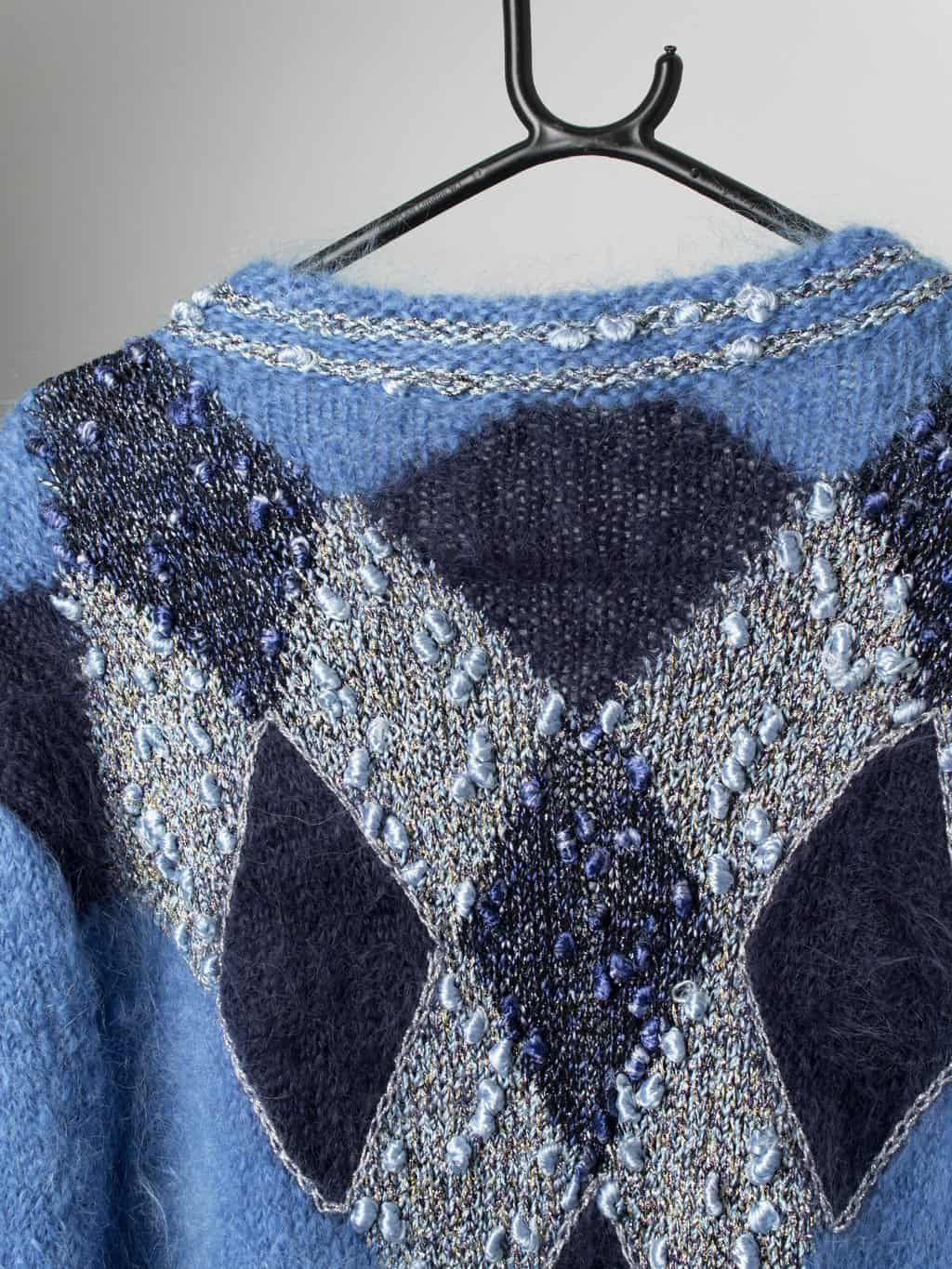 Vintage full length cardigan coat in light blue - L / XL - Image 4