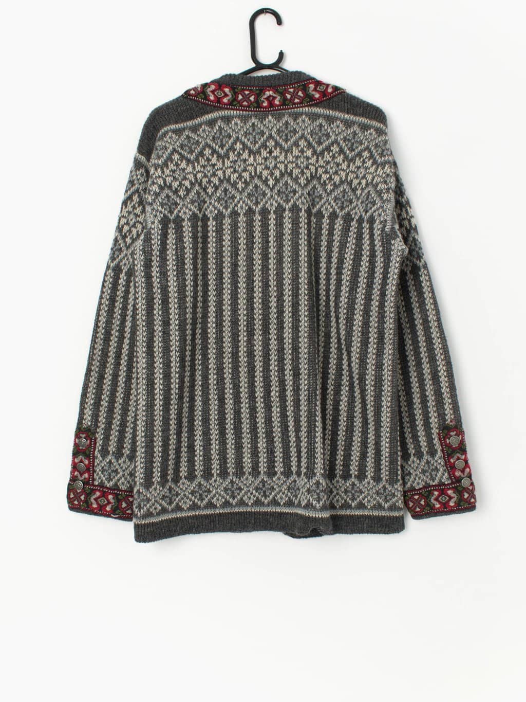 Vintage Nordstrikk cardigan, made in Norway from pure wool - Medium - Image 3