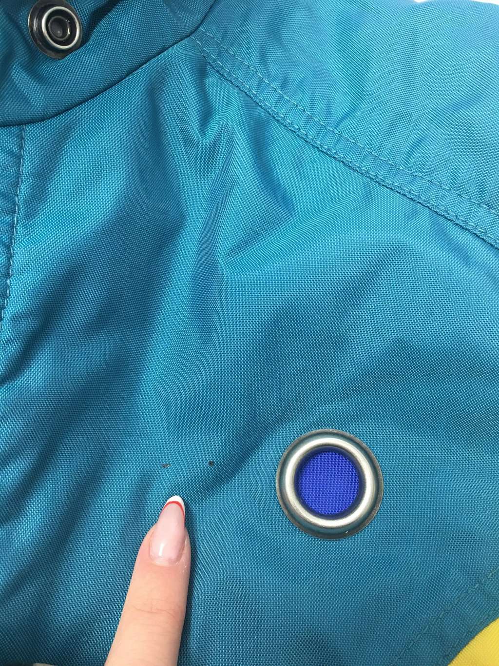 Vintage Spyder ski jacket in blue, green and yellow - M - Image 6