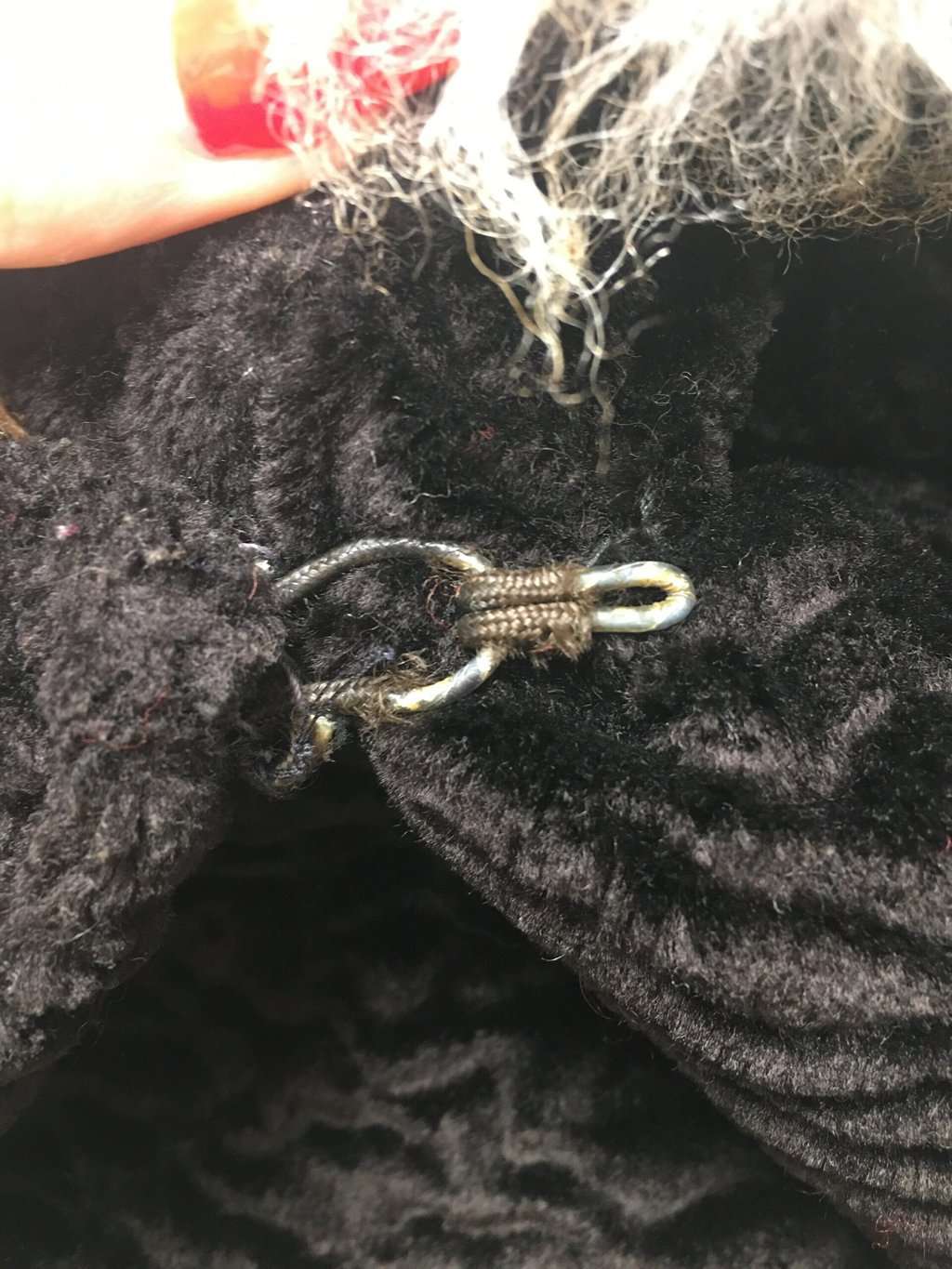 Vintage brown faux fur coat with sheepskin collar - Small / Medium / Large - Image 5