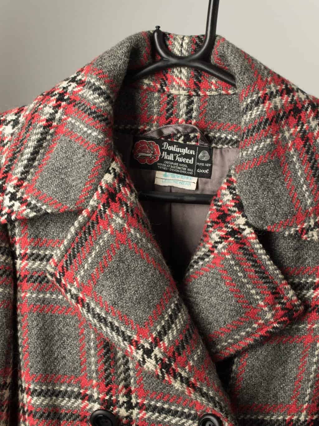 Vintage tweed wool coat by Dartington Hall Tweed - Small - Image 2