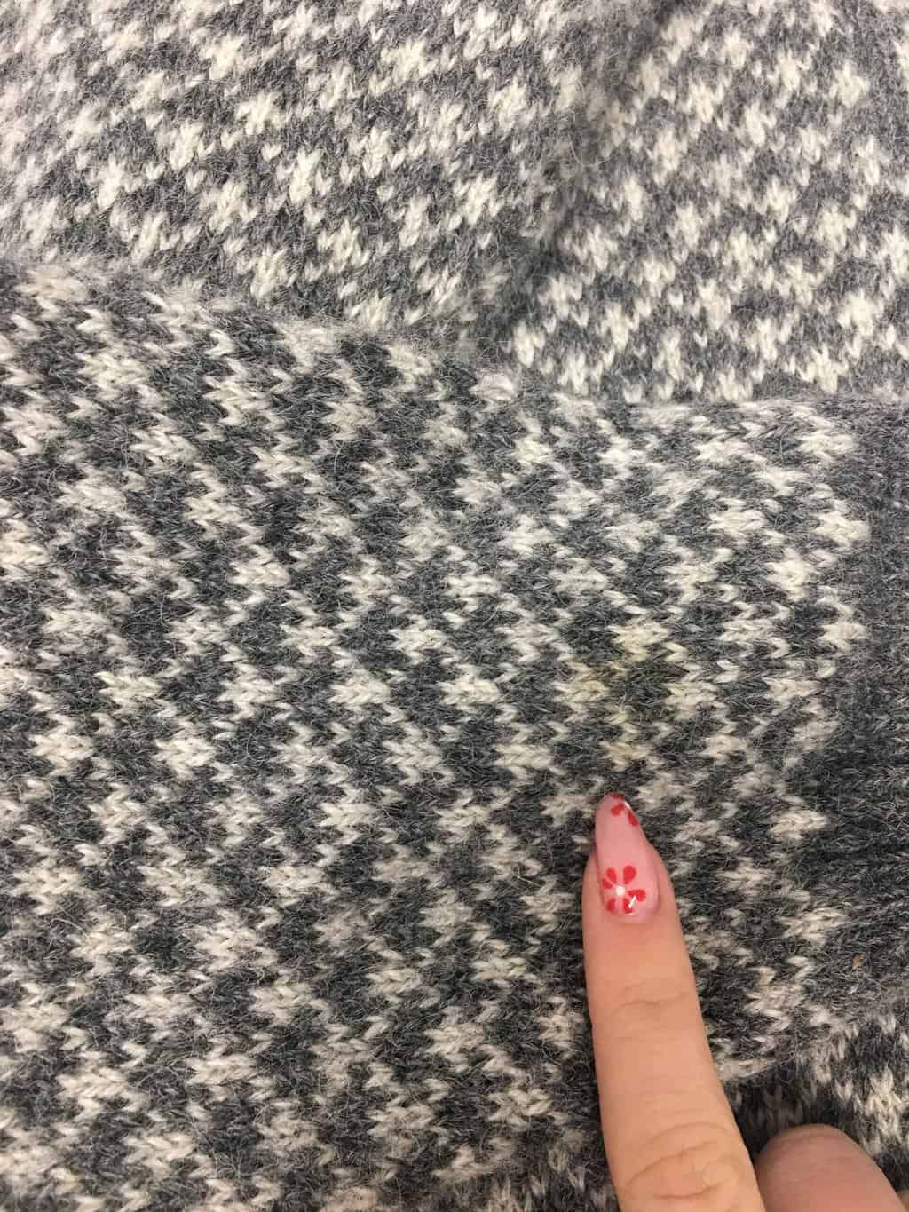 Vintage Norwegian wool jumper in soft grey - Large - Image 4