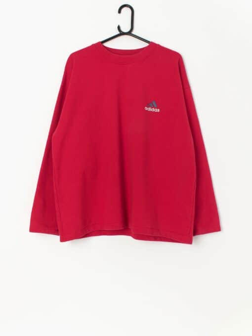 Vintage Adidas Equipment Sweatshirt In Red Large