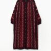 Vintage Cardigan Coat With Crazy Knitted Design Medium