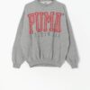 Vintage Grey Puma Sweatshirt Medium