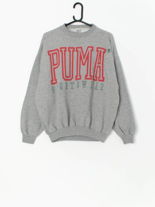 Vintage Grey Puma Sweatshirt Medium