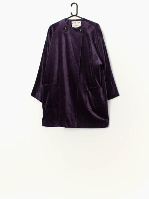 Vintage Jaeger Purple Velvet Jacket Small Medium