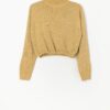 Vintage Lurex Knitted Cropped Party Jumper Small Medium