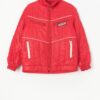 Vintage Men Ski Jacket In Cherry Red Medium