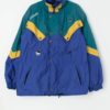 Vintage Spyder Men Ski Jacket In Blue Green And Yellow Medium