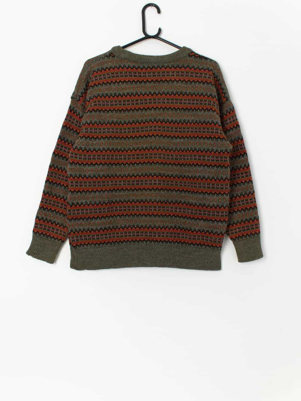 Vintage Fair Isle wool jumper by Ferndale - Small / Medium - Image 3