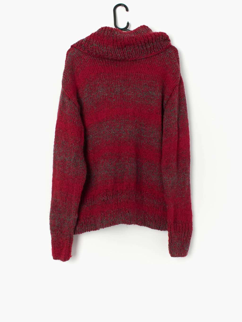 Vintage oversized handknitted turtle neck jumper - M / L - Image 3