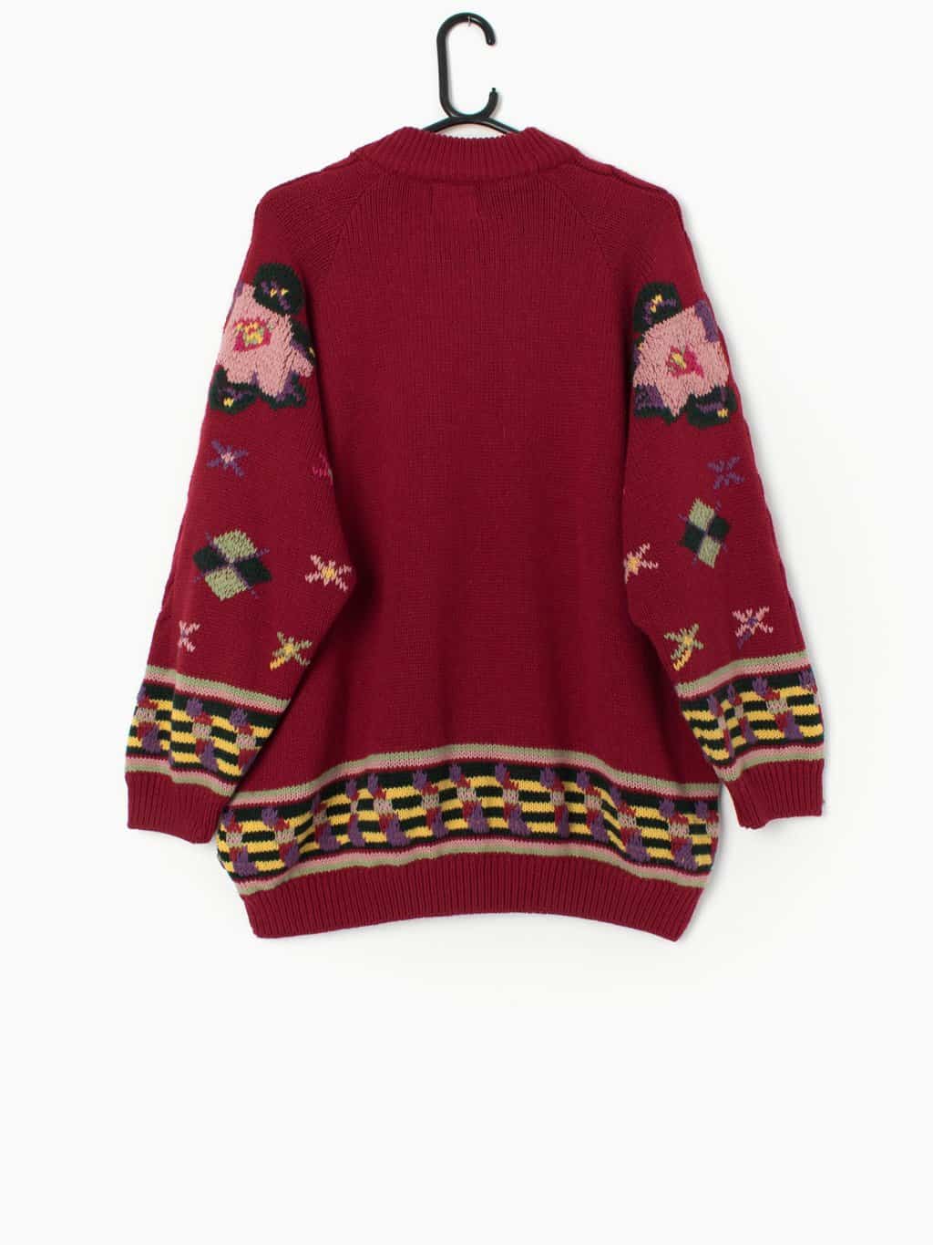 Vintage Naf Naf jumper in red - Large - Image 3