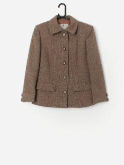 Vintage Aquascutum Women Tweed Jacket Small Medium