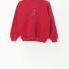 Vintage Cat Embroidered Sweatshirt In Red Age 12