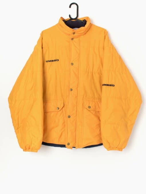 Vintage Umbro Puffer Jacket In Yellow Xl 2xl