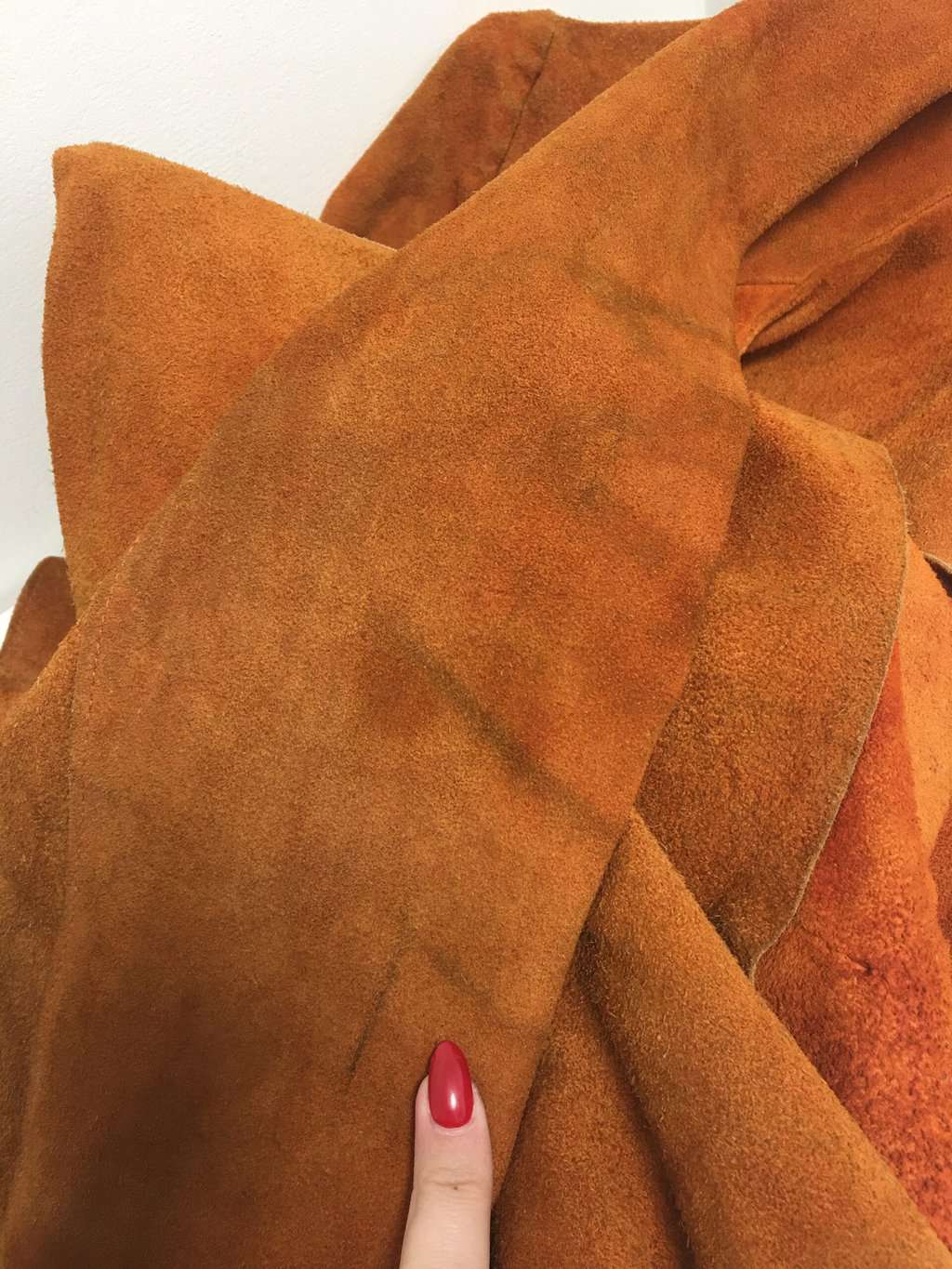 70s vintage orange suede jacket - Medium - Image 6