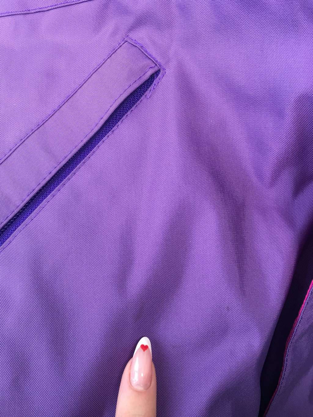 Vintage colour block windbreaker in pink and purple - M - Image 5