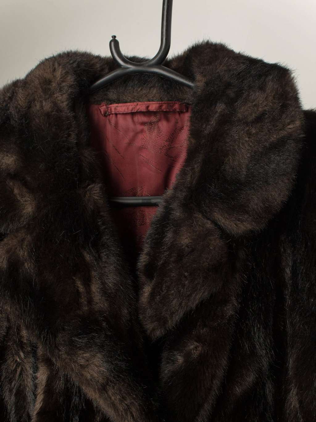 Vintage dark brown faux fur jacket - Large - Image 2