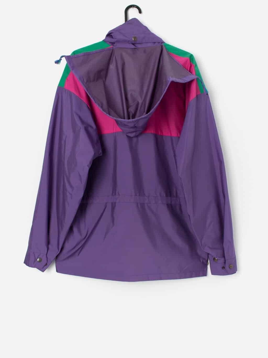 Vintage colour block windbreaker in pink and purple - M - Image 3