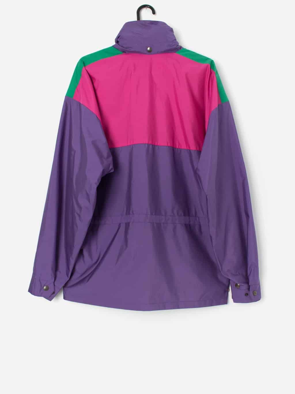 Vintage colour block windbreaker in pink and purple - M - Image 4