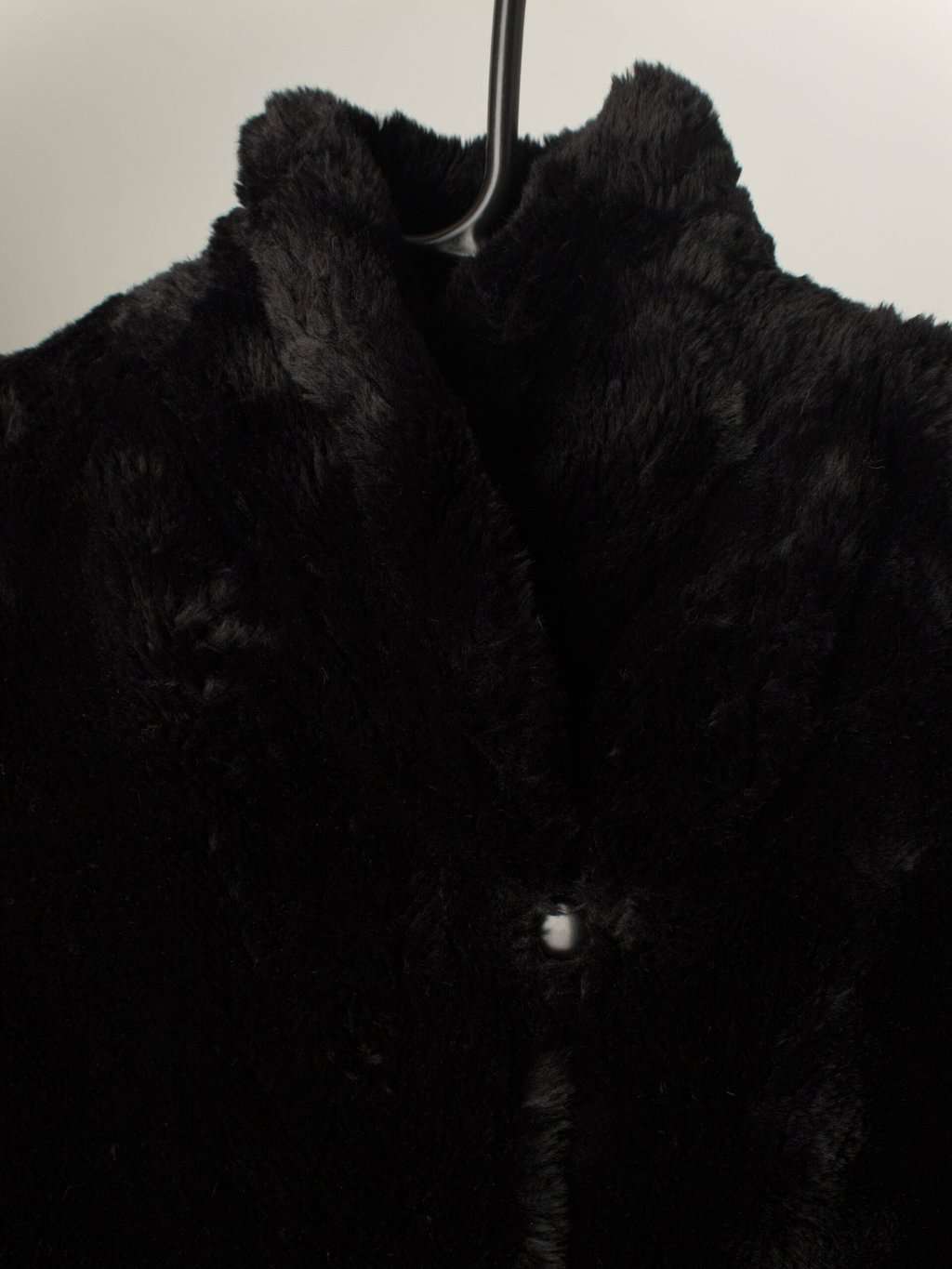 Vintage black faux fur jacket - Medium - Image 2