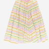 Vintage 1950s Skirt With Beautiful Striped Pattern Small Medium 4