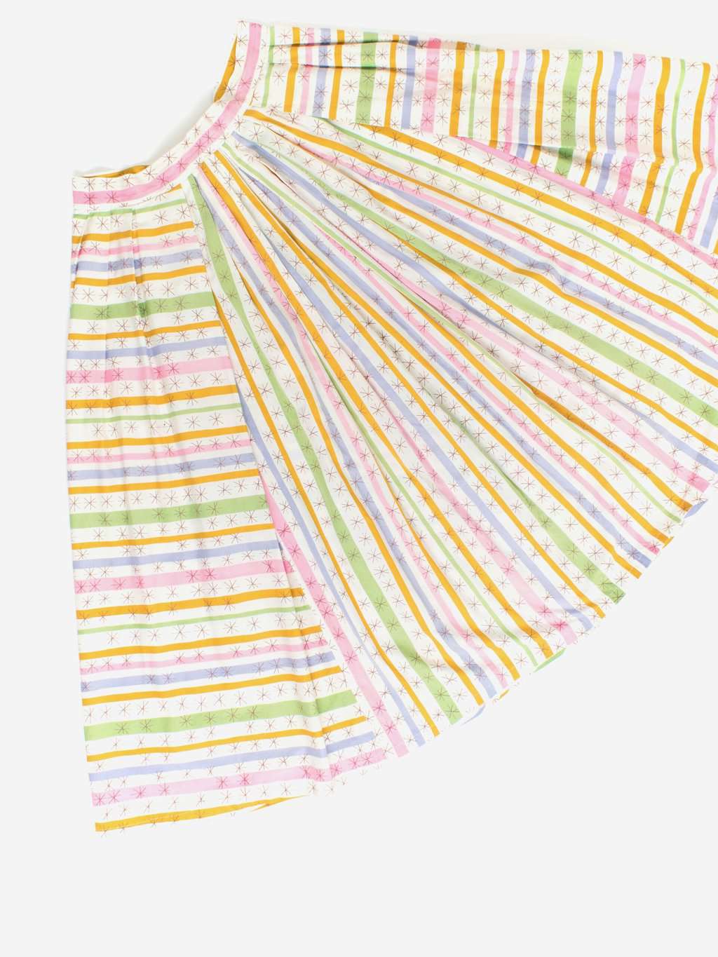Vintage 1950s Skirt With Beautiful Striped Pattern Small Medium 5