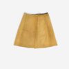 Vintage 1960s Tan Suede Mini Skirt With Poppers Xs Small 2