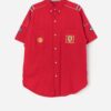 Vintage 90s Ferrari Shirt In The Classic Bright Red Medium 6