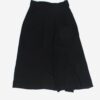 Vintage A Line Crepe Skirt In Black Small Medium