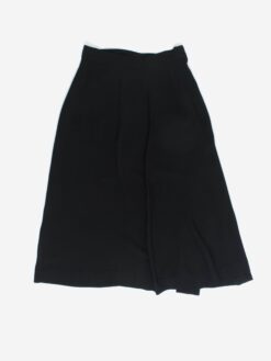 Vintage A Line Crepe Skirt In Black Small Medium