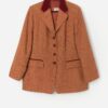 Vintage Betty Barclay Wool Jacket In Orange Large 3