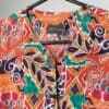 Vintage Colourful Top With Abstract Pattern Medium Large 2