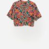 Vintage Colourful Top With Abstract Pattern Medium Large 3