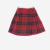 Vintage Courtelle Plaid Skort With Leather Fasteners Small 2